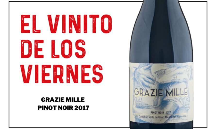 El vinito de los viernes: Grazie Mille Pinot Noir 2017