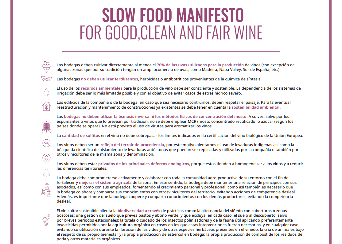 Slow Wine Manifiesto