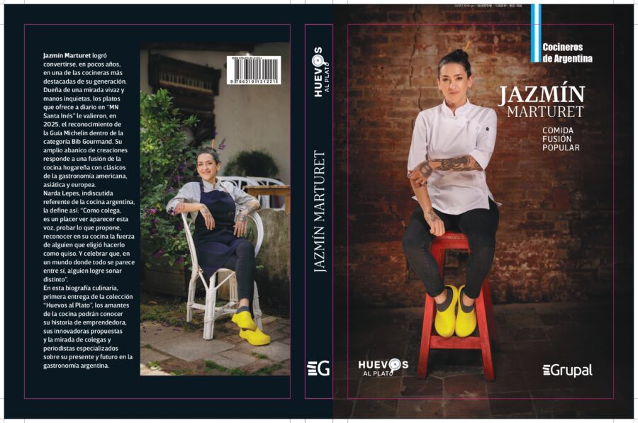 Jazmín Marturet, chef de MN Santa Inés, con su libro Comida Fusión Popular.
