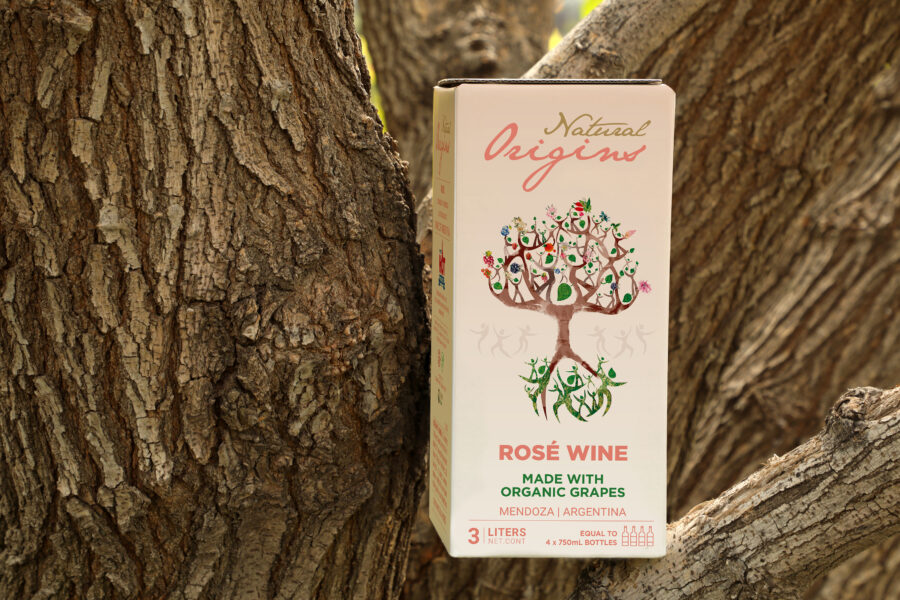 Natural Origins Rosé Orgánico 2026 en formato Bag in Box de 3 litros