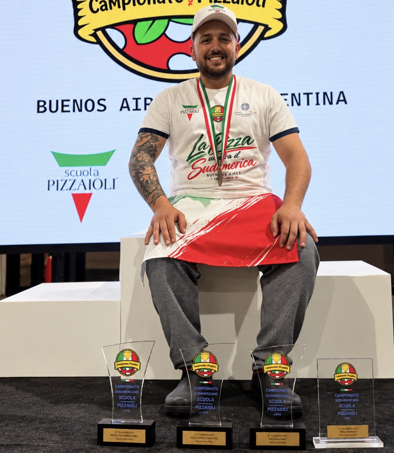 Dale campeón: el mejor pizzaiolo de Sudamérica es Lulo Herrera de Berisso